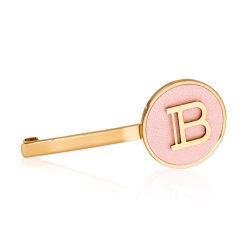 Balmain Hair Slide B Pink plaukų segtukas