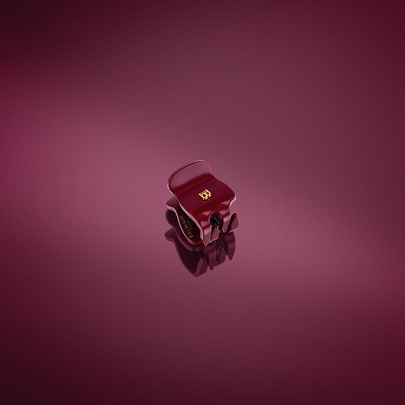 заколка для волос краб Velvet Burgundy XS / Pince à Cheveux Velvet Burgundy XS — изображение 2