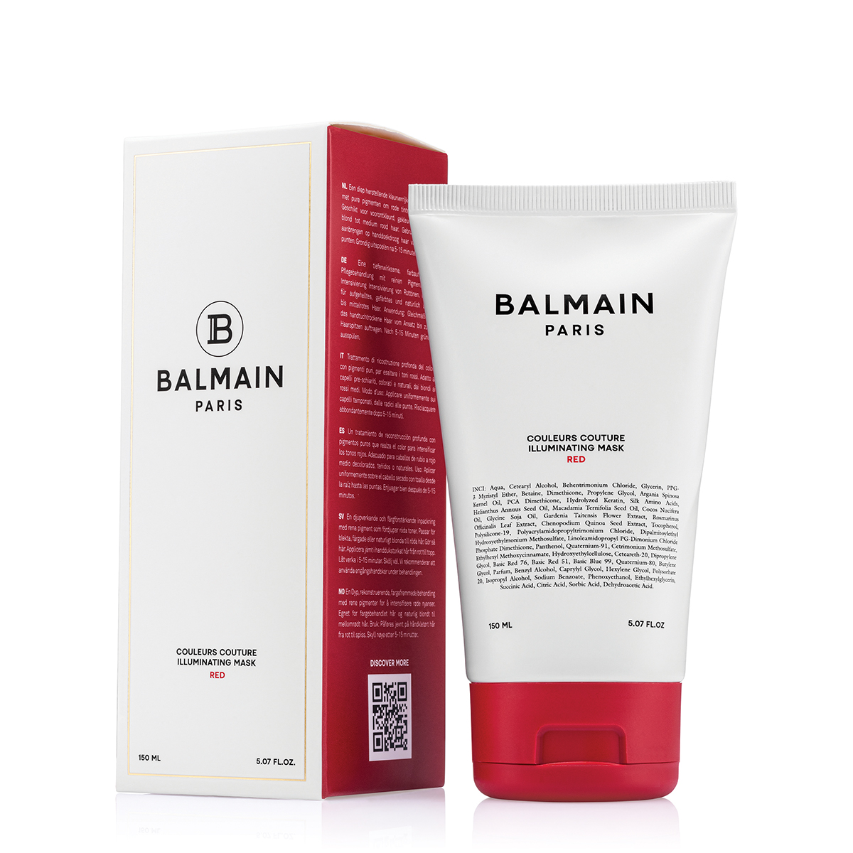 BALMAIN HAIR тонирующая маска для волос красная / Illuminating Red Hair Mask 150ml
