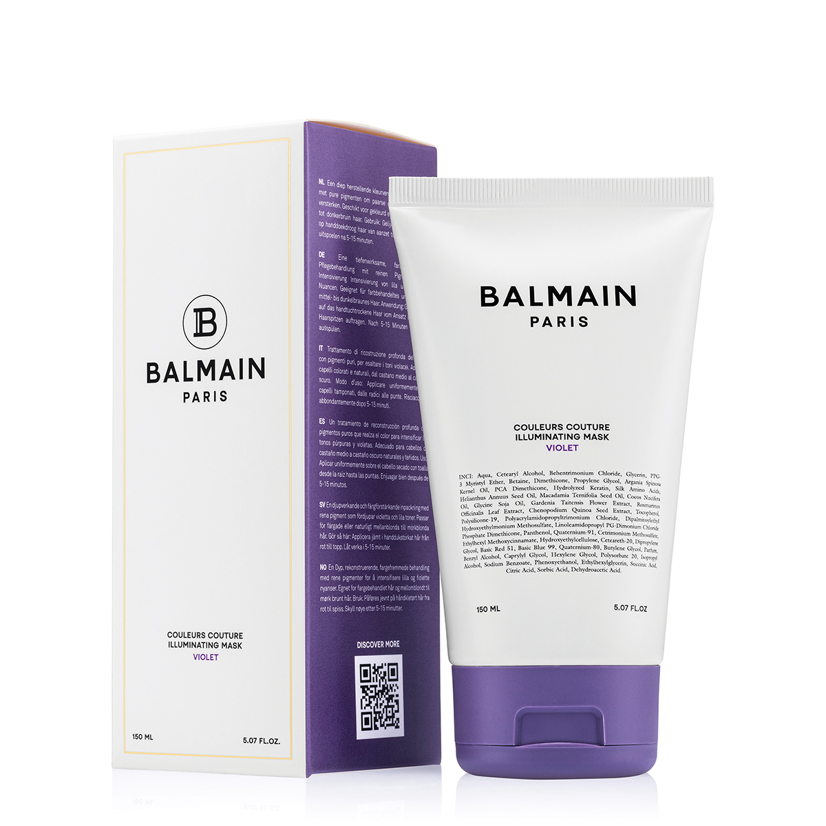 BALMAIN HAIR тонирующая маска для волос фиолетовая / Illuminating Violet Hair Mask 150ml/ Illuminating Violet Hair Mask 150ml