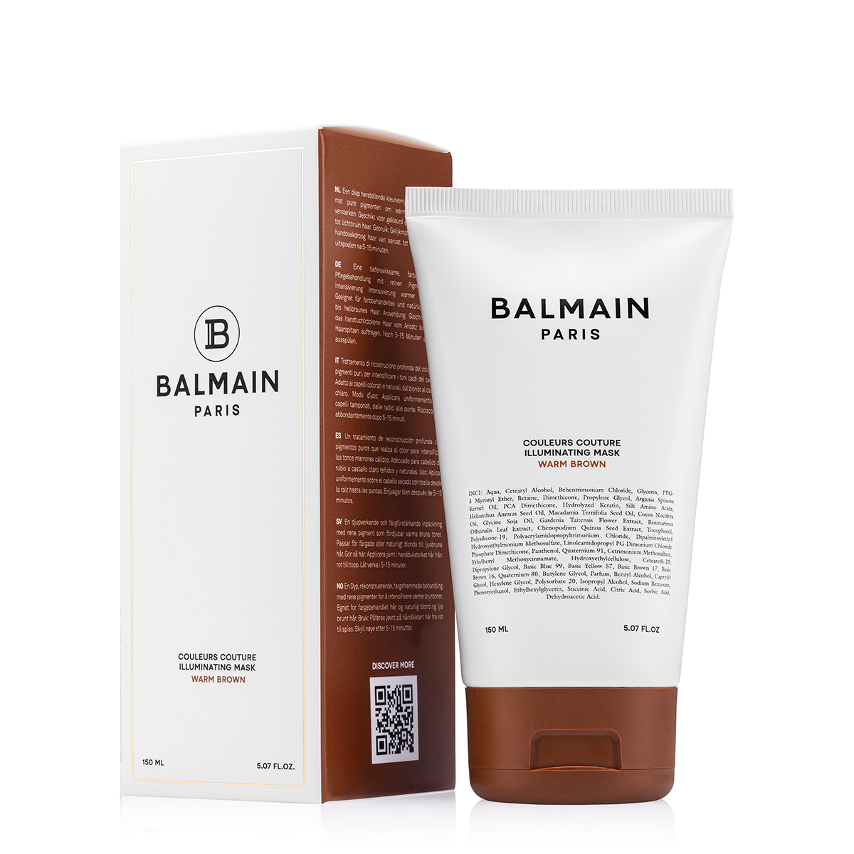 BALMAIN HAIR тонирующая маска для волос теплый коричневый цвет / Illuminating Warm Brown Hair Mask 150ml