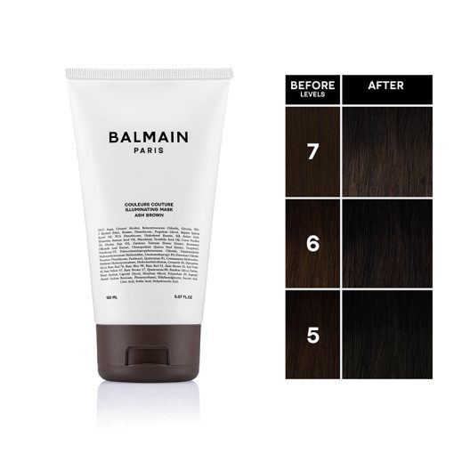 BALMAIN HAIR tooniv juuksemask külm pruun / Illuminating ASH Brown Hair Mask 150ml — изображение 2