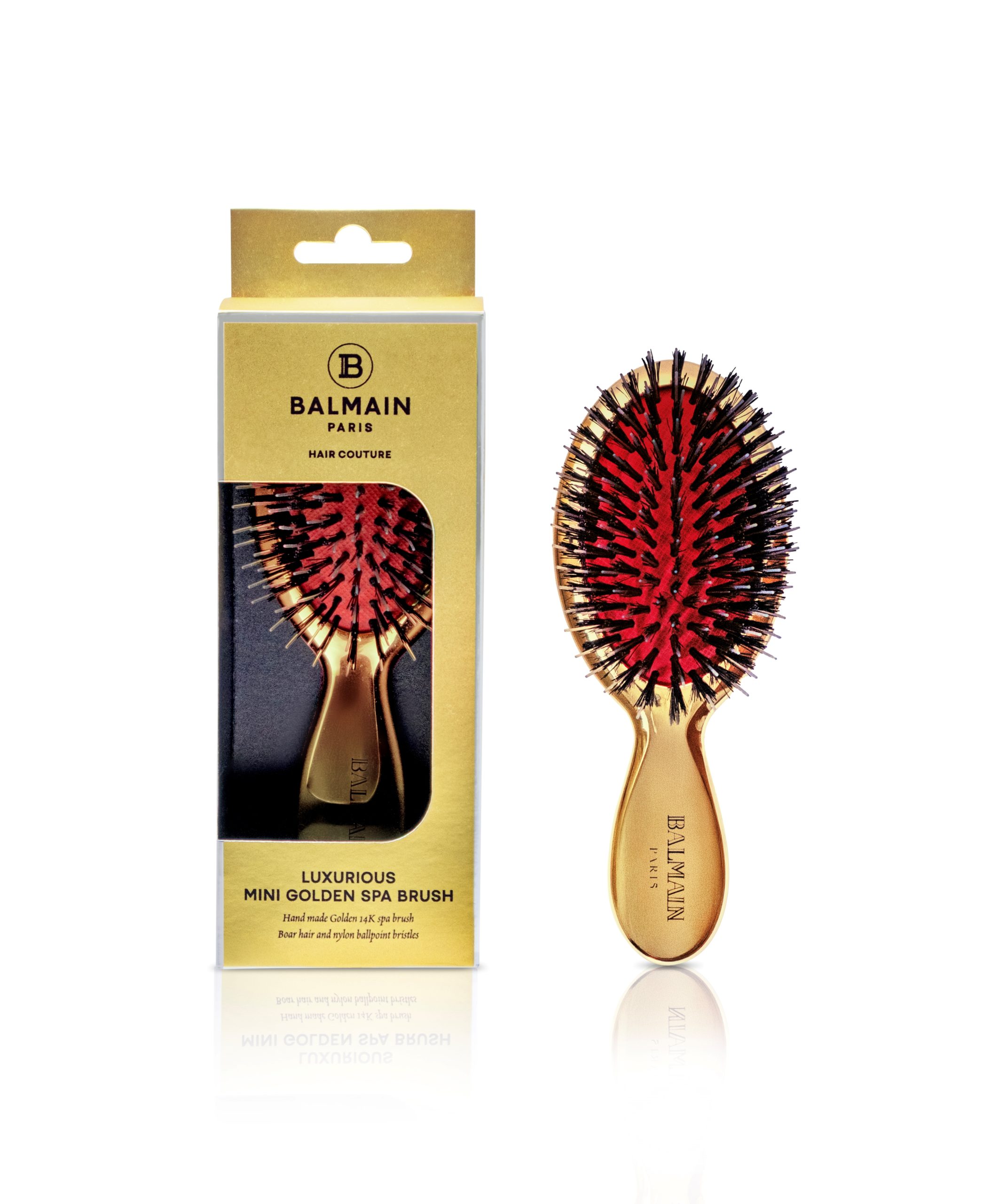 BALMAIN HAIR 18K позолоченная мини-расческа / Mini Golden Spa Brush