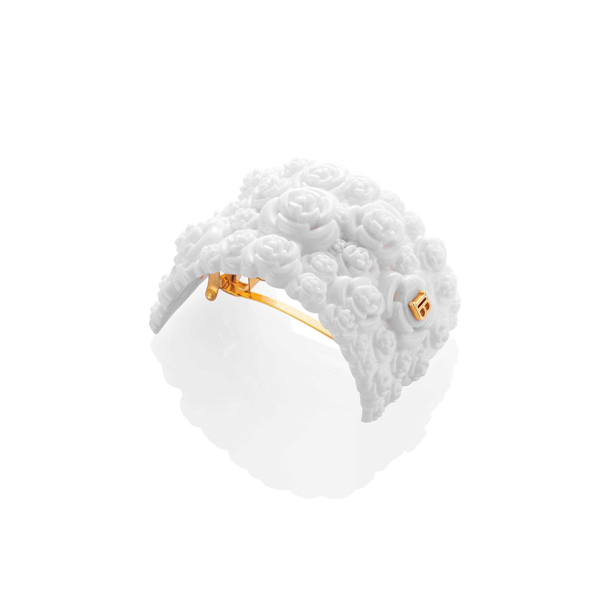 BALMAIN HAIR Заколка с цветочным 3 D принтом / 3D FLORAL PONYTAIL CLIP