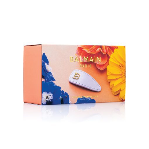 BALMAIN HAIR кожаная заколка для волос белая / Printemps Leather Snap Hair Clip White — изображение 2