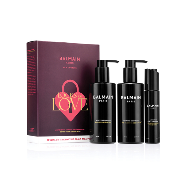 BALMAIN HAIR Набор по уходу за волосами для мужчин, лимитированная серия Locks of Love / Limited Edition Locks of Love Homme Bodyfying Gift Set