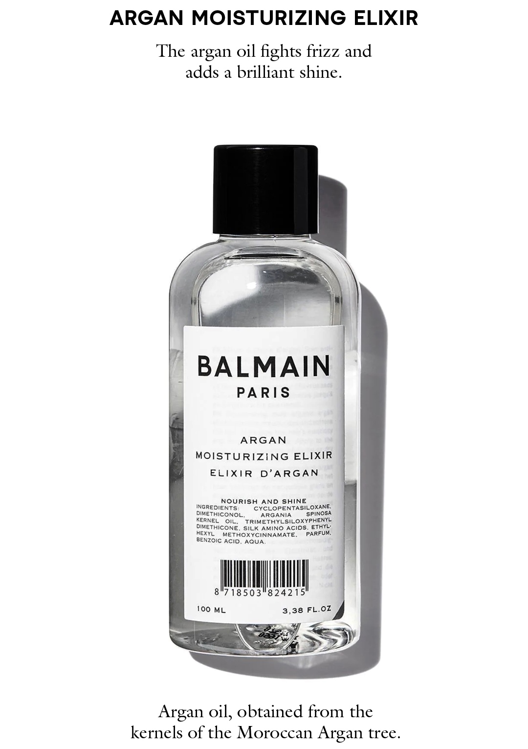 BALMAIN HAIR увлажняющий эликсир с аргановым маслом / Argan Moisturizing Elixir 100ml