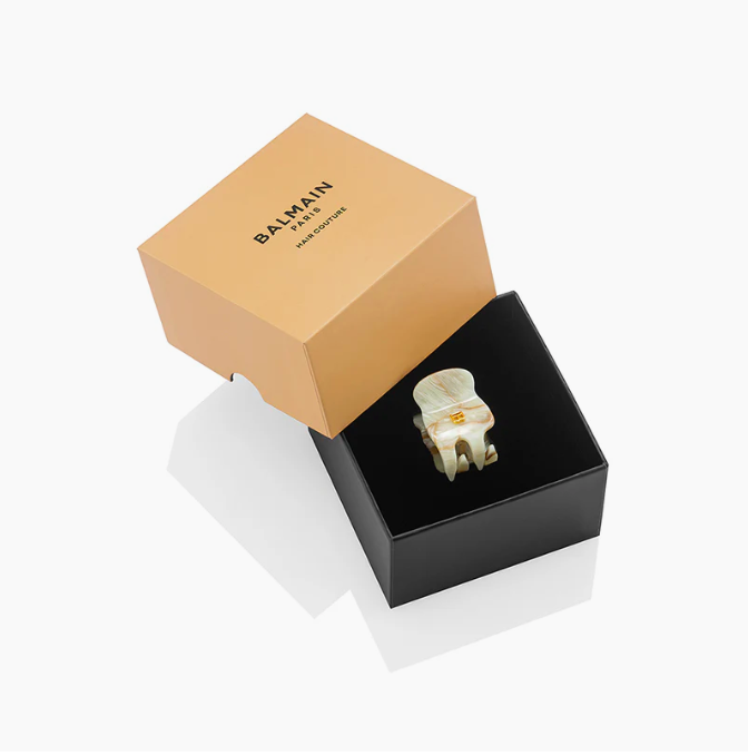 BALMAIN HAIR заколка для волос размер XS / Locks of Gold Marble Collection Pince XS — изображение 3